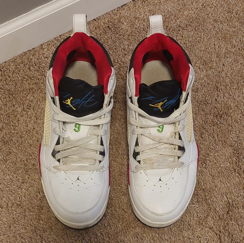 ❤️SALE! AIR JORDAN Flight 9 White, Red, Blue Sneakers